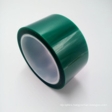 Customized green pet single sided silicone adhesive high temperature heat resistant polyester tape